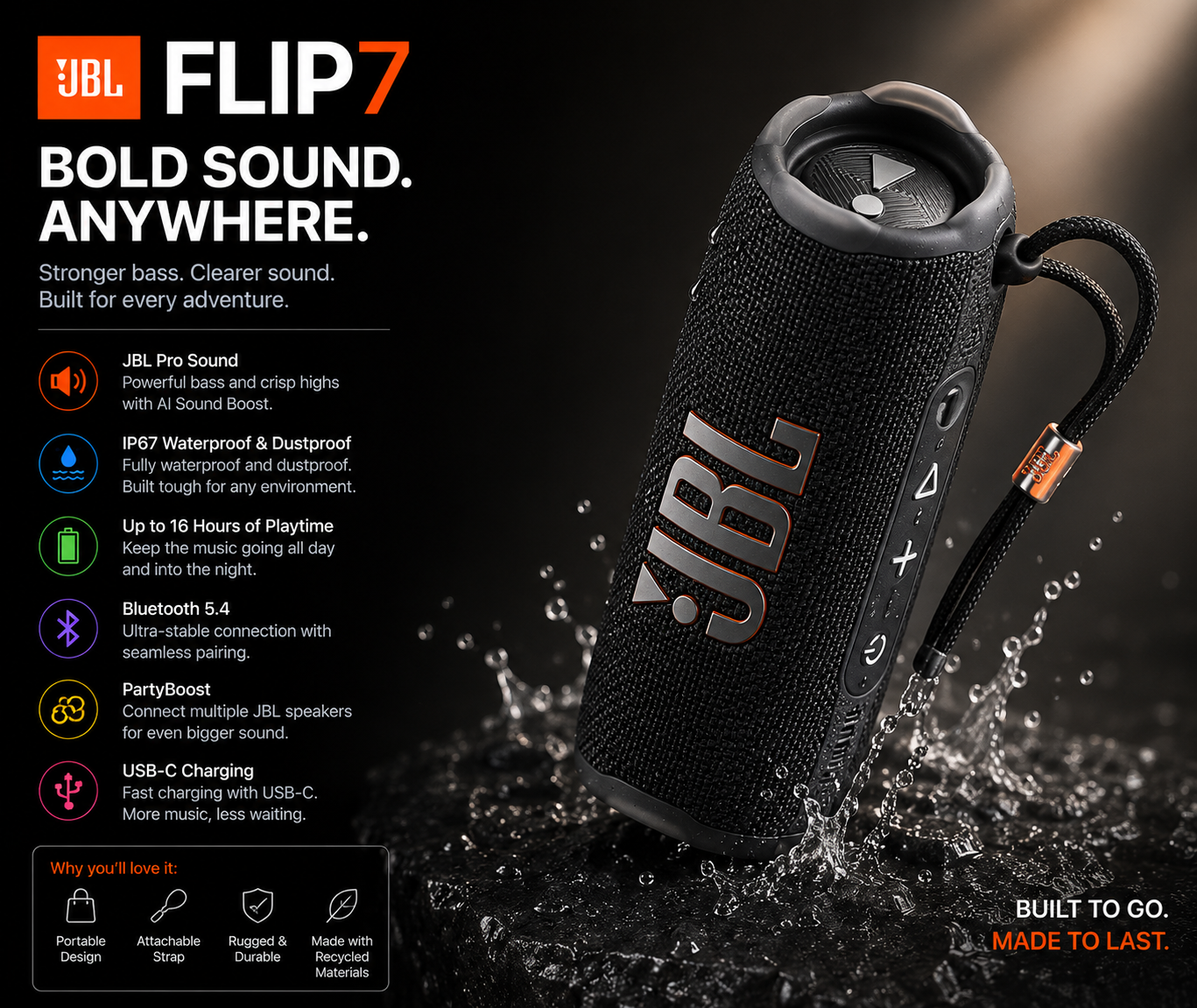 Flip 7 Bluetooth Speaker